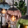 Gastor hanging light, globe light, pendant light blue, green, clear, coppery, 3-light sources