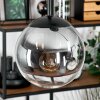 Gastor hanging light, globe light, pendant light Amber, clear, Smoke-coloured, 3-light sources