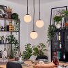 Gastor hanging light, globe light, pendant light white, 3-light sources