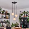 Gastor hanging light, globe light, pendant light white, 3-light sources