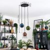 Gastor hanging light, globe light, pendant light blue, green, coppery, 3-light sources