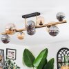 Chehalis ceiling light, globe light gold, black, 10-light sources