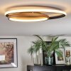 Trapani ceiling light LED gold, black, 1-light source, Remote control