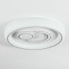 Rarel ceiling light LED silver, white, 1-light source
