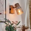 Nelar wall light, wall spotlight bronze, chrome, 1-light source