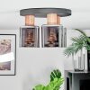 Mador ceiling light Ecru, black, 3-light sources