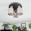 Mador ceiling light Ecru, black, 3-light sources