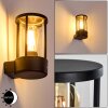 FREDERIKS Outdoor Wall Light LED black, 1-light source