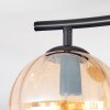 Koyoto ceiling light, globe light Amber, 2-light sources
