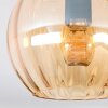 Koyoto ceiling light, globe light Amber, 2-light sources