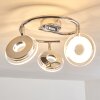 Prag ceiling spotlight LED chrome, 3-light sources