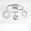 Prag ceiling spotlight LED chrome, 3-light sources