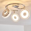 Prag ceiling spotlight LED chrome, 3-light sources