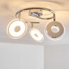 Prag ceiling spotlight LED chrome, 3-light sources