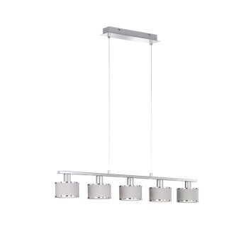 Pendant Light WOFI CIARA chrome, 5-light sources