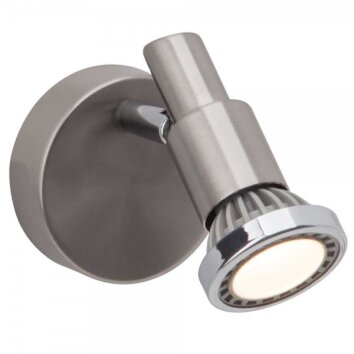 Brilliant Ryan wall spotlight chrome, white, 1-light source