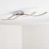 KALANDI Ceiling light LED matt nickel, 2-light sources