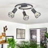 BARIPADA Ceiling Light anthracite, chrome, 3-light sources