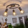 BARIPADA Ceiling Light anthracite, chrome, 3-light sources