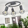 BARIPADA Ceiling Light anthracite, chrome, 3-light sources