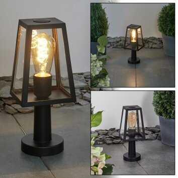 JUANICO path light clear, black, 1-light source