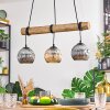 Ripoll hanging light, globe light, pendant light Ecru, black, 3-light sources