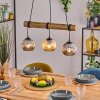 Ripoll hanging light, globe light, pendant light Ecru, black, 3-light sources