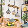 Ripoll hanging light, globe light, pendant light Ecru, black, 3-light sources