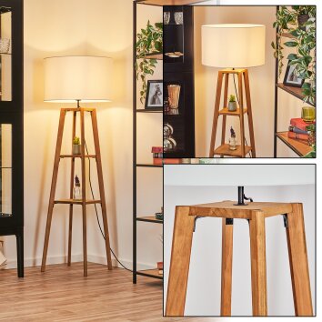 Flemming floor lamp Ecru, black, 1-light source