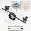 Koyoto ceiling light, globe light Amber, clear, Smoke-coloured, 2-light sources