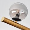 Chehalis ceiling light, globe light gold, black, 10-light sources