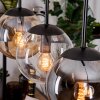 Gastor hanging light, globe light, pendant light Amber, clear, Smoke-coloured, 4-light sources