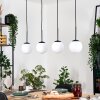 Gastor hanging light, globe light, pendant light white, 4-light sources