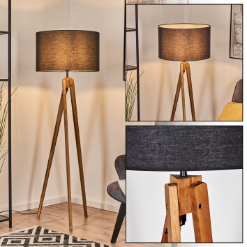 Flemming floor lamp Ecru, black, 1-light source