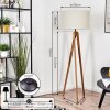 Flemming floor lamp Ecru, black, 1-light source