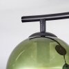 Koyoto ceiling light, globe light blue, green, 2-light sources