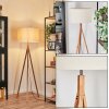 Flemming floor lamp Ecru, matt nickel, 1-light source