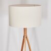 Flemming floor lamp Ecru, matt nickel, 1-light source