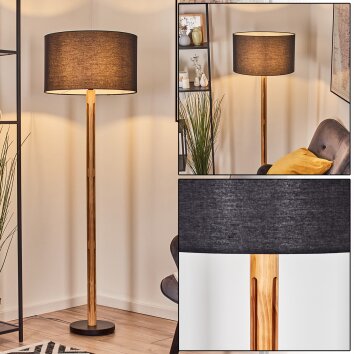 Flemming floor lamp Ecru, black, 1-light source