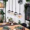 Gastor hanging light, globe light, pendant light Amber, clear, Smoke-coloured, 4-light sources