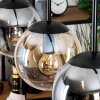 Gastor hanging light, globe light, pendant light Amber, clear, Smoke-coloured, 4-light sources