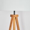 Flemming floor lamp Dark wood, black, 1-light source