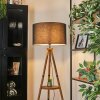 Flemming floor lamp brown, Ecru, black, 1-light source