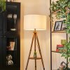 Flemming floor lamp brown, Ecru, black, 1-light source