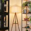 Flemming floor lamp brown, Ecru, black, 1-light source
