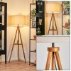 Flemming floor lamp brown, Ecru, black, 1-light source