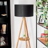 Flemming floor lamp Dark wood, black, 1-light source