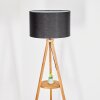 Flemming floor lamp Dark wood, black, 1-light source