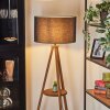 Flemming floor lamp Dark wood, black, 1-light source