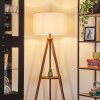 Flemming floor lamp Dark wood, black, 1-light source